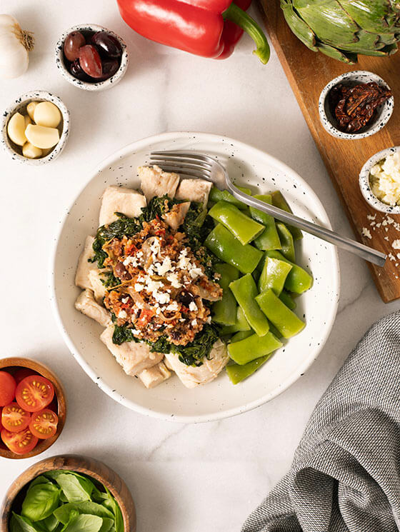 Mediterranean-Inspired Chicken Bowl