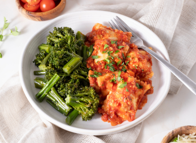 Beef Ravioli with Turkey Bolognese Sauce