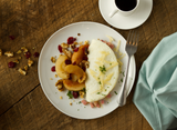 Canadian Bacon and Swiss Omelet