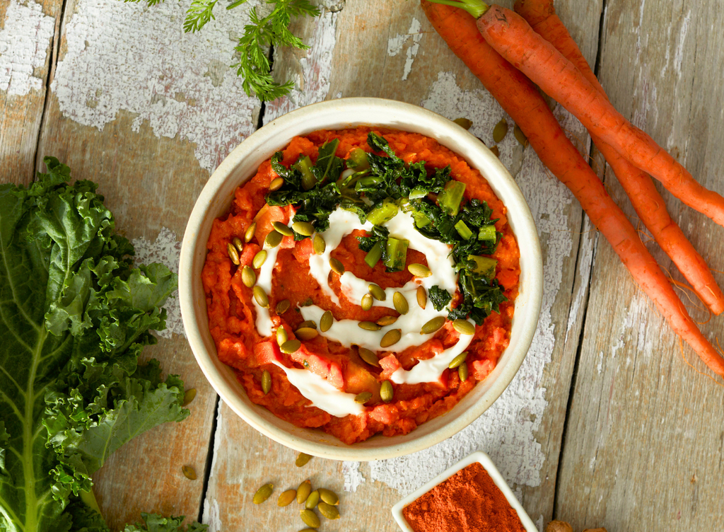 Carrot Ginger Stew with Coconut Yogurt