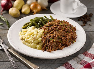 Hickory Smoked BBQ Beef with Yukon Gold Potatoes