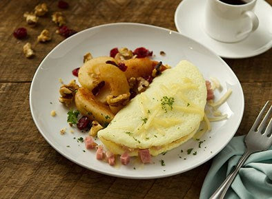 Canadian Bacon and Swiss Omelet