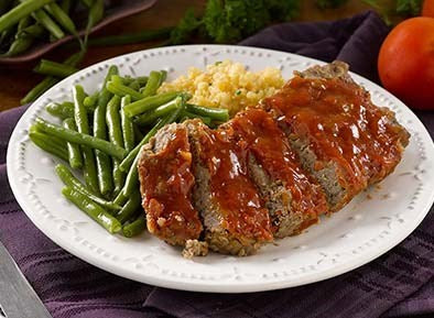 Meatloaf with Honey Bourbon Glaze