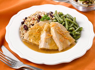 Turkey Breast with Honey Orange Glaze