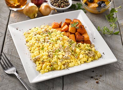 Chicken Sausage and Egg Scramble