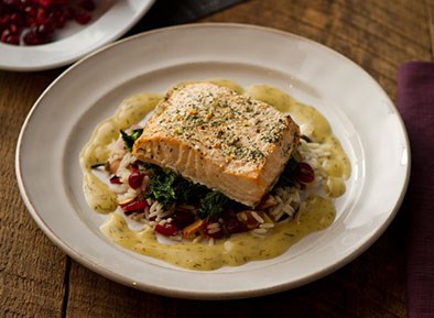 Grilled Salmon with Lemon Dijon Dressing