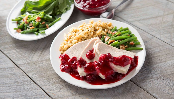 Turkey Breast with Cranberry Apple Chutney