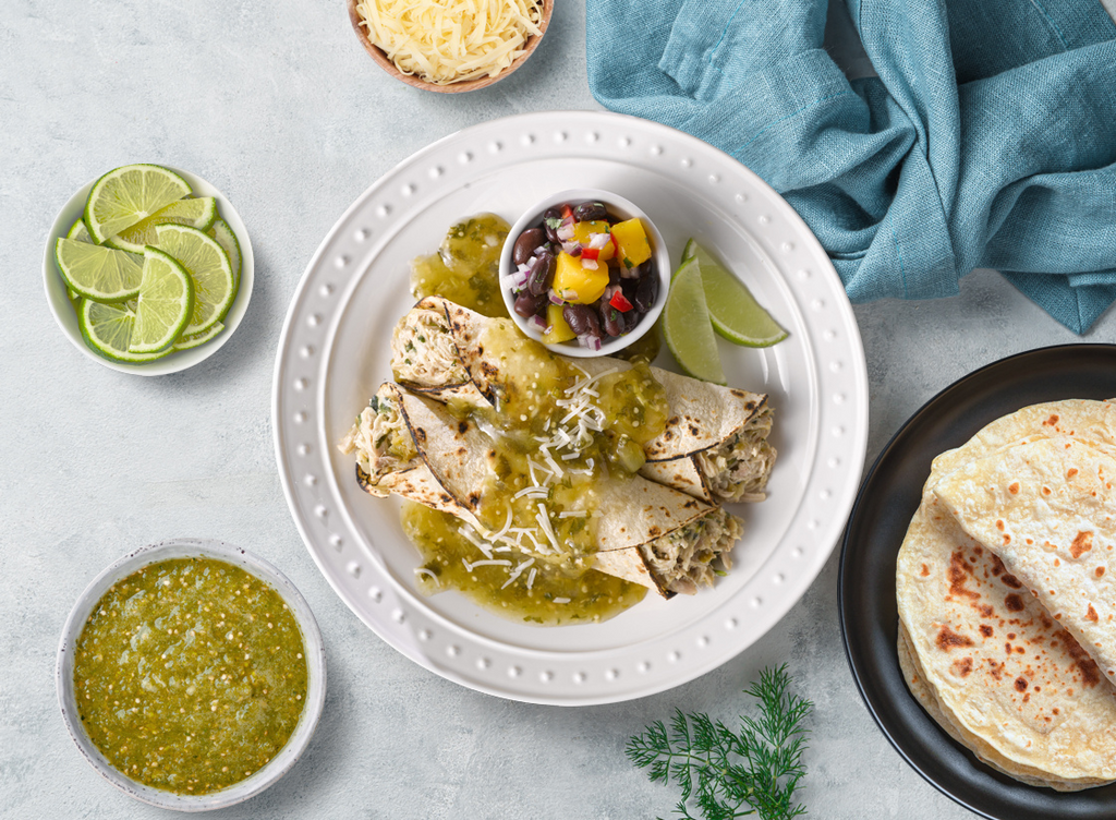 Pork Enchiladas with Salsa Verde