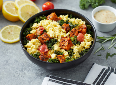 Sweet Potato Breakfast Hash with Limoncello Vinaigrette