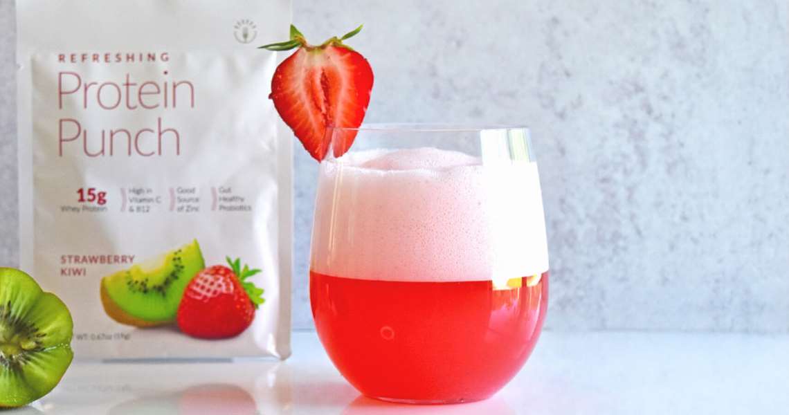 Clear Strawberry Kiwi Protein Punch